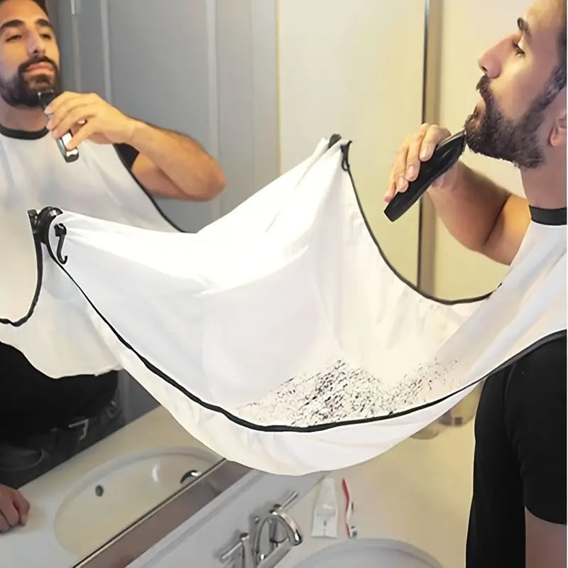 Apron For Man Shaving, Waterproof Beard Apron, Beard Catcher Grooming Cape Apron Keep Sink Clean