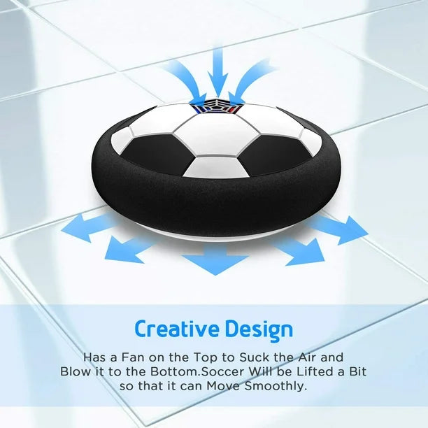children's body and eyes into exercise,benefitting kids' health, Development of skills - Develop your children's interests and enhance children's curiosity.  Boy Toys, Soccer Football Disc Electric Soccer with 1 Gates Hovering Football with LED Lights