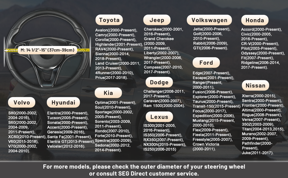 microfiber leather is much softer than factory-installed steering wheel, Auto Car Steering Wheel Cover Universal 15 inch