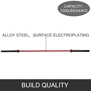 comfortable grip. More ensure your safety by increasing the friction. Perfect for weightlifting, 33 lbs weights Lifting Full Body Workout Fitness Exercise for Weightlifting Powerlifting and Crossfit Olympic Bar