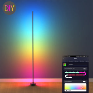 Smart Corner Lamp, voice Control, 1600w+ color, music mode, DIY mode customized at will, brightness adjustment and so on