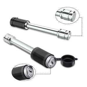 Adjustable Trailer Hitch Ball Mount, Fits 2.5-Inch Receiver, 6-Inch Drop/Rise Aluminum Drop Hitch, Double Stainless Steel Locks