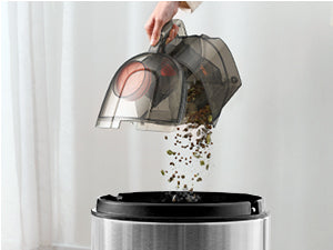 1200W Lightweight Bagless Vacuum Cleaner, 3.7QT Large Dust Cup, Automatic Cord Rewind