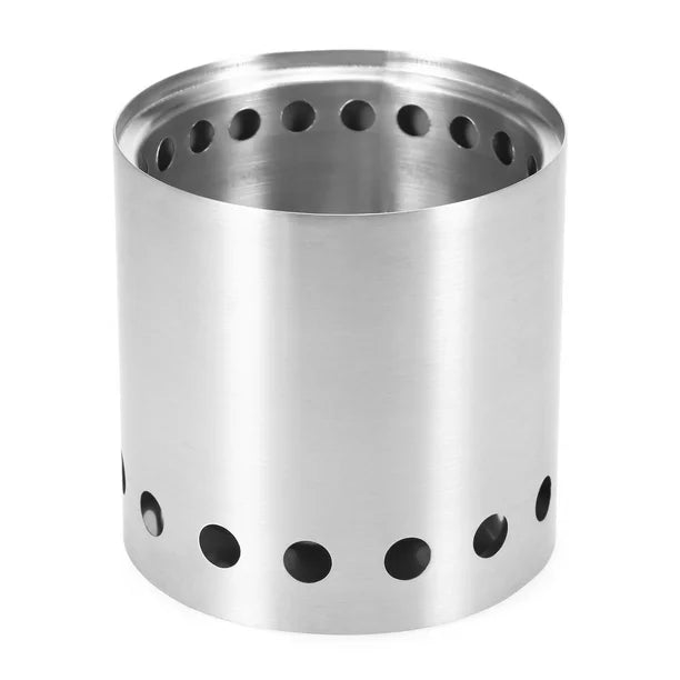 Low Smoke Stove Stainless Steel Backpacking Stove for Picnic BBQ Hiking Camping Survival