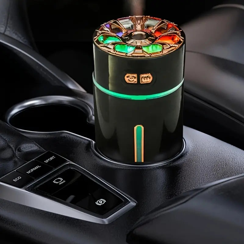 Water Lever USB Charging Humidifier For Car, Car Air Diffuser Air Humidifier With Colorful