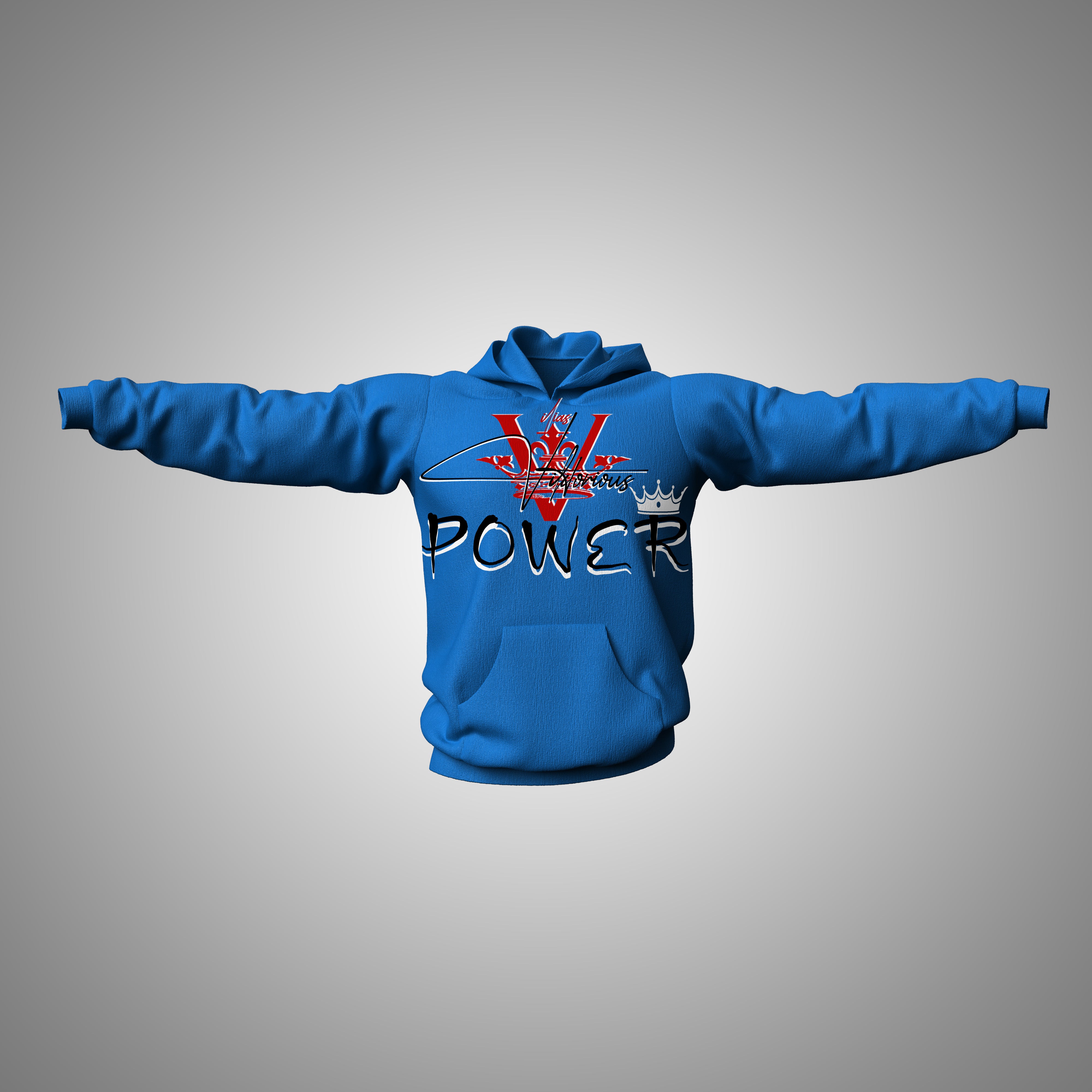 VIKTORIOUS - UNISEX  Fleece Hooded Sweatshirt & POWER
