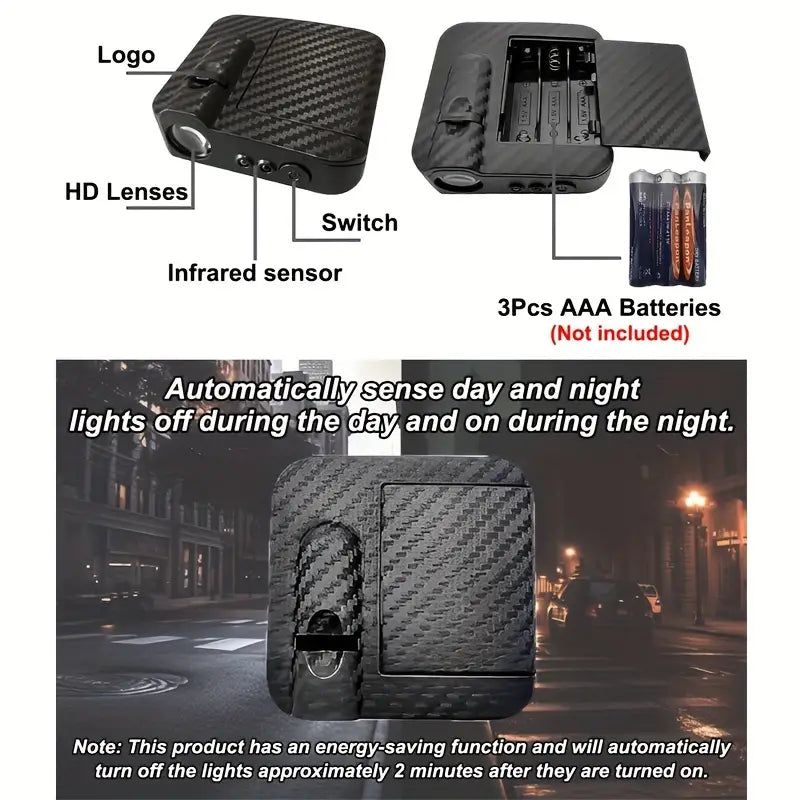 Projector Lamp, 3D Blue Light Fire, Wireless Car Door Welcome LED Light Lamp