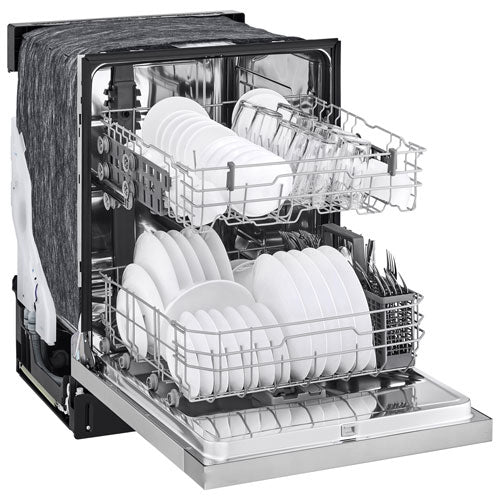 Eco, Auto, Pot& Pans, Heavy, Daily, Delicate, Fast 50, and Rinse, 50dB Built-In Dishwasher