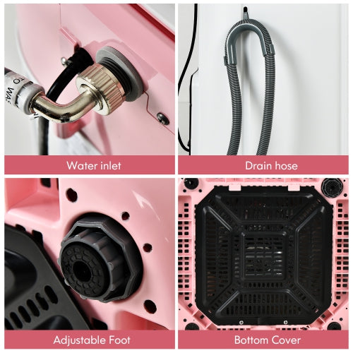 Greatly meeting your various washing needs. Meanwhile, you are able to wash multiple clothes at once thanks to its large capacity, portable Fully Automatic Washing Machine W/ Drain Pump