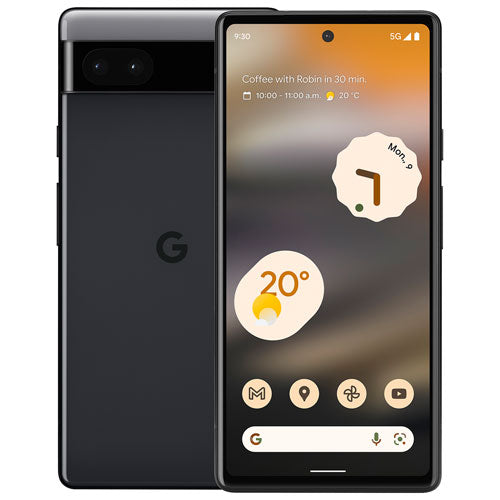 Google Pixel 6a 5G 128GB Canadian Model Unlocked- Charcoal (Renewed)