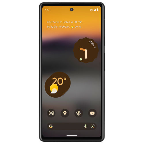 Google Pixel 6a 5G 128GB Canadian Model Unlocked- Charcoal (Renewed)