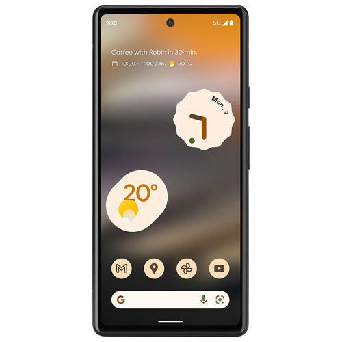 Google Pixel 6a 5G 128GB Canadian Model Unlocked- Charcoal (Renewed)