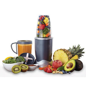 8-Piece Set Powerful stainless steel Extractor blades use cyclonic action to break down tough ingredients.lender & Mixer System