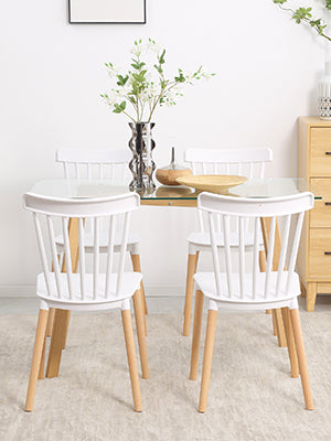 thick seat and back cushions offers exceptional sitting comfort. Its natural wood frame and gray frosting velvet-feel