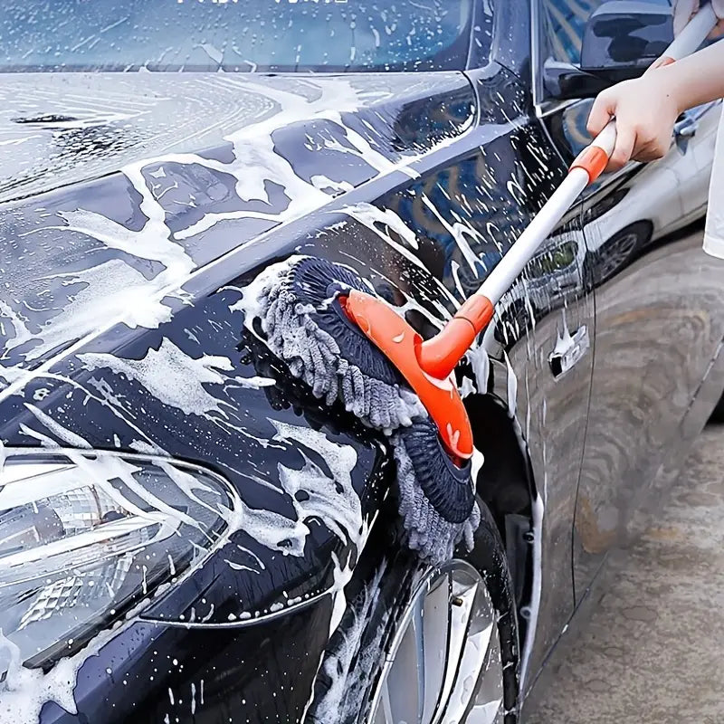 Car Cleaning Supplies Kit, Duster Washing Car Tools, Double Brush Head Mop