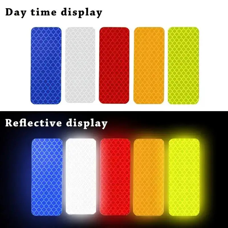 Tire Anti-collision Adhesive Strips, Creative Motorcycle Bike Stickers-Car Wheel Hub Reflective Stickers,-10/20pcs