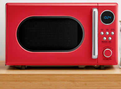 Equipped with 0.7 cu. ft. large capacity that will easily satisfy dinner plates for a family,  700 watts of cooking power with 10 power-level