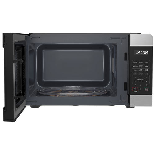 Express cook includes one to six minutes full power cooking,  0.9 Cu. Ft. Microwave - Stainless Steel