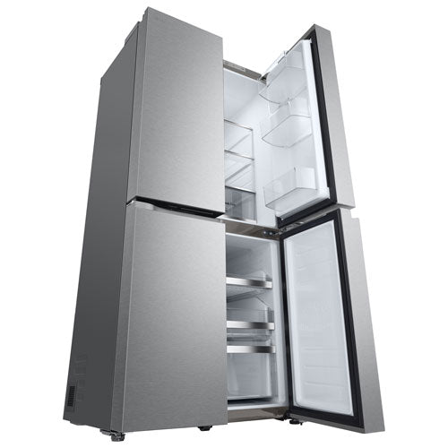 The NoFrost technology eliminates the hassle of manual defrosting, 36" 26 Cu. Ft. French Door Refrigerator with Water & Ice Dispenser