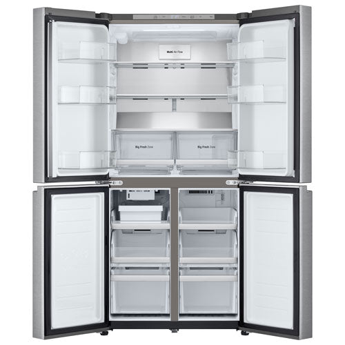 The NoFrost technology eliminates the hassle of manual defrosting, 36" 26 Cu. Ft. French Door Refrigerator with Water & Ice Dispenser