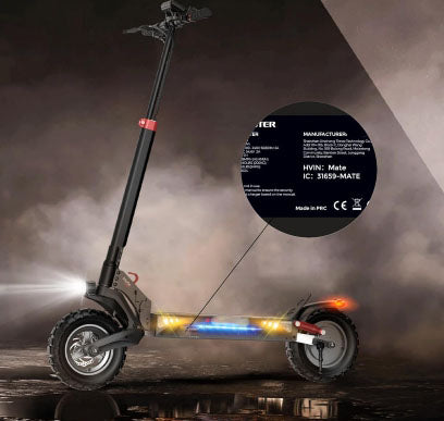 The Circooter Mate electric scooter for adults is a great option. With an 800W motor,Electric Scooter Adult(800W Motor/40KM Range/45 KM/HTop Speed/Dual Suspensions/10''Off-Road Tires, 360