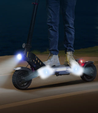 hitting 45KM/H. Foldable design, 45KM range, UL 2272 certified, dual brakes,Electric Scooter 1000W Motor/45KM Range/45KM/h Top Speed/10