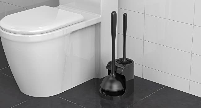 Pro Bowl Brush Combo for Bathroom Cleaning-Toilet Plunger