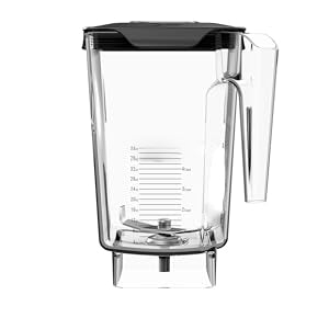 Large and Powerful Kitchen Blender: The BPA-free, 75 ounce volume jar has a 32 ounce blending capacity for wet and dry foods,