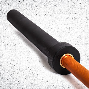 20kg Orange-Black Phosphate and Chrome Olympic Barbell. Rated 1500lbs for Weightlifting, Powerlifting and Crossfit