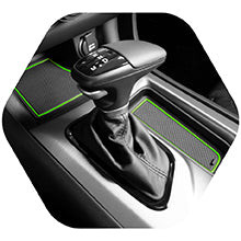 Non-Slip Anti Dust Cup Holder Inserts, Center Console Liner Mats Tundra Accessories
