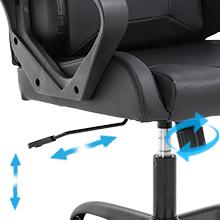 BestOffice Office Chair Desk Gaming Racing High Back Computer Task Swivel Executive Stool with Lumbar Support,Gaming Chair with Lumbar Support PC Computer Chair Racing Chair PU Task Desk Chair Ergonomic Executive Swivel Rolling Chair