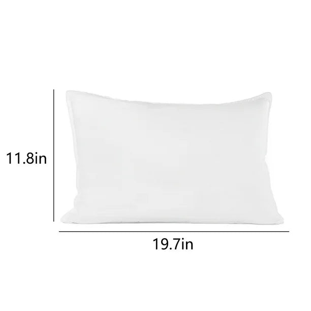 Back, And Stomach Sleepers, Slow Rebounds Pillow (19.7×11.8×2.7in, White)