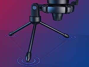 Microphone for Computer PC PS5, RGB Condenser microphone capsule truly feedback your voice details. Fluent clear sound quality shortens communication or interaction distance between you and your teammates or audience, as if in face-to-face. for Streaming