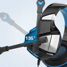 Gaming Headphones,Microphone Volume Control RGB LED Light, for PC Laptop Mac Tablet Smart Phone