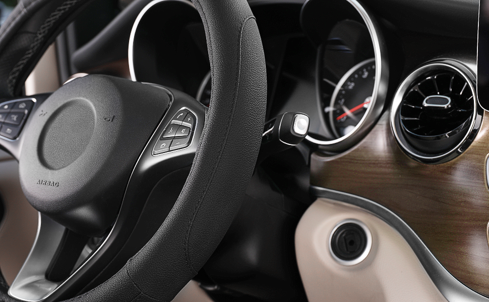 microfiber leather is much softer than factory-installed steering wheel, Auto Car Steering Wheel Cover Universal 15 inch