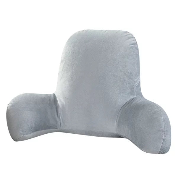 Plush Big Backrest Reading Rest Pillow Lumbar Support Chair Cushion with Arms