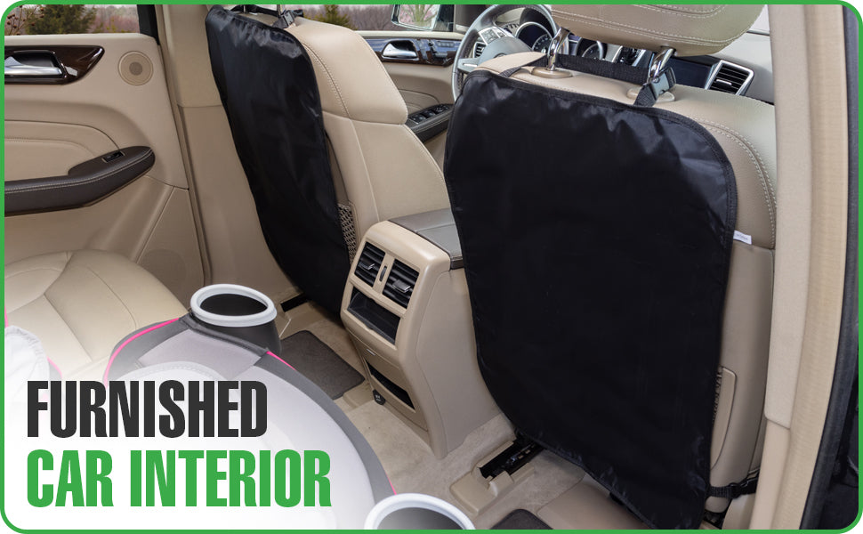 Car Back Seat Cover will make riding with little kids a breeze! Make sure that this practical car accessory  Car Seat Back Protectors for Vehicles to Protect from Dirt, Mud & Scratches, for SUVs and Vans