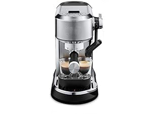 Compact Design At just 20.7 cm wide, the compact espresso machine design saves space without sacrificing quality, making it the perfect addition to any countertop. Espresso Machine