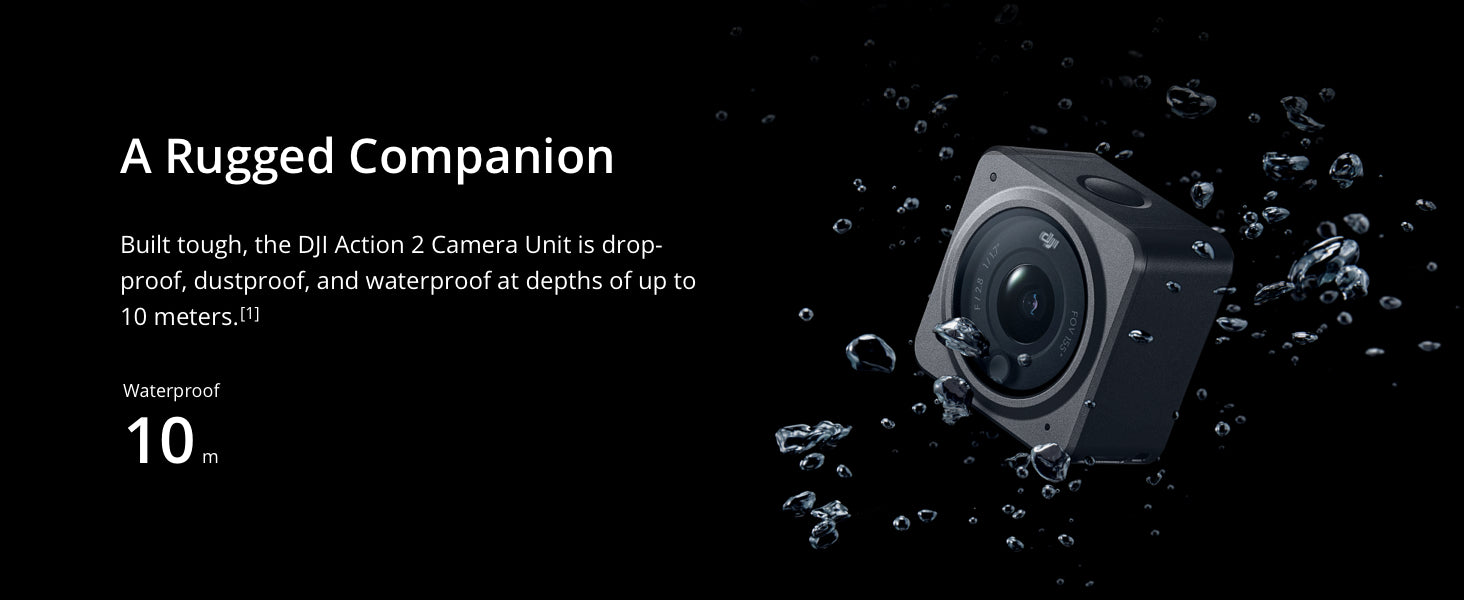 DJI Action 2 Power Combo & Magnetic Protective Case - 4K Action Camera with Extended Battery Module, 155° FOV, Long-Lasting, Stabilization Technology, Waterproof Camera for Vlogs, Travel, Sports
