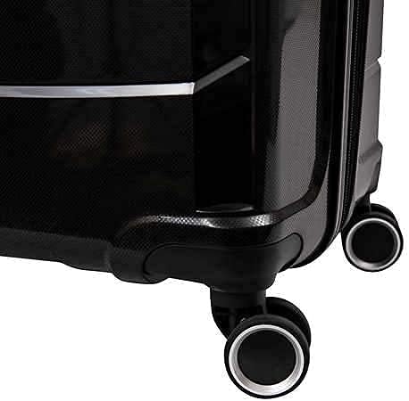Optimum 3Pcs Hardside Spinner Rolling Luggage & Wet Pouch Set Carry-On Suitcase