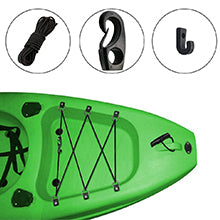 Kayak deck bungee kit can secure your accessory on your kayaks boat etc,  Hooks and Bungee Cord Hook Screws & Rivets for Kayaks Canoes Boat