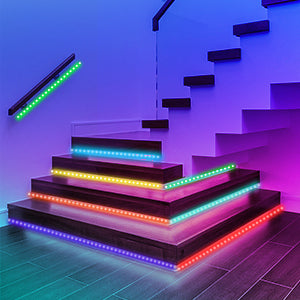 gaming Strip Lights with Bluetooth APP Control 44 Keys Remote,Led Lights Strip for Bedroom Christmas Party Home Decoration