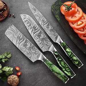 Kitchen Knife Set, Japan High Stainless Steel Super Sharp Kitchen Knives, Chef Knife Set - 8-Piece
