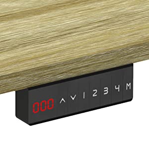 120 x 60 cm, Maple, Electric Height Adjustable Standing Desk