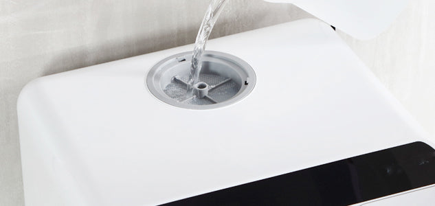 The minimalistic and straightforward interface allows you to effortlessly navigate the different settings to suit your dish washing needs. 5-Liter Built-in Water Tank and Air-Dry Function