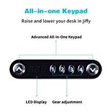 Electric  Adjustable Computer Desk Office Desk, Motor Stand Up Desk with 4 Memory Preset Controller