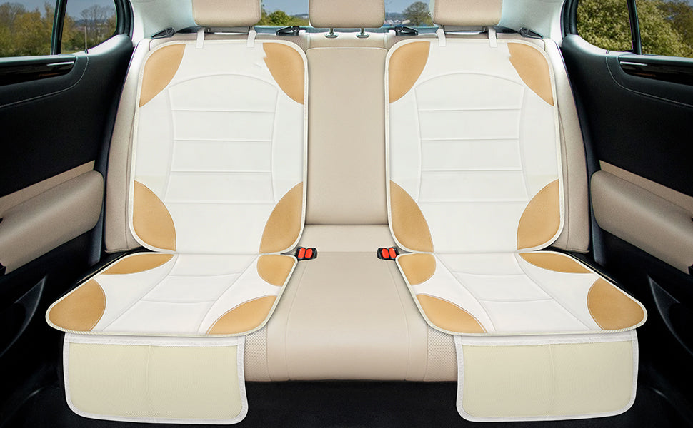 Two Pack car seat protectors can protects car fabric or leather seats from spills, scuffs, dirt, indentations and scratches. Non-Slip Backing, Carseat Protectors for Vehicles