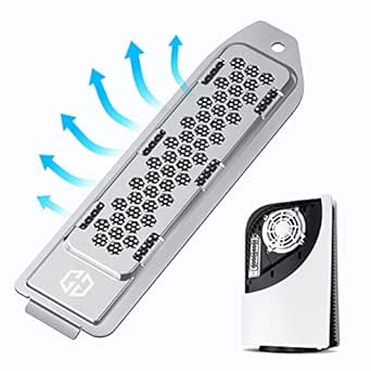 PlayStation 5 and improve the thermal performance of SSDs installed in expansion storage slots. Metal Heat Dissipation Cover for PS5 M.2 SSD Expansion Slot | Suitable for PlayStation 5 M.2 NVMe SSD w/ Heatsink | Breathable Hollow Cellular Hole