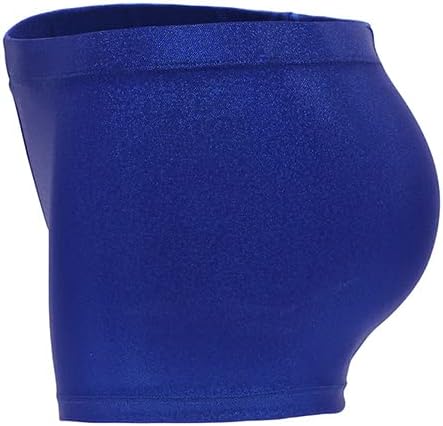 Feature: Basic Design Dance Gymnastics short.  Girls' Sparkle Dance Tumbling Athletic Compression Shorts