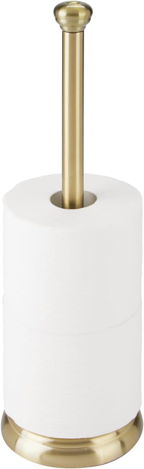 Paper Storage Stand , Tissue Reserve Holder Dispenser for Bathroom, 3 Rolls of Toilet Tissue - for Bathroom